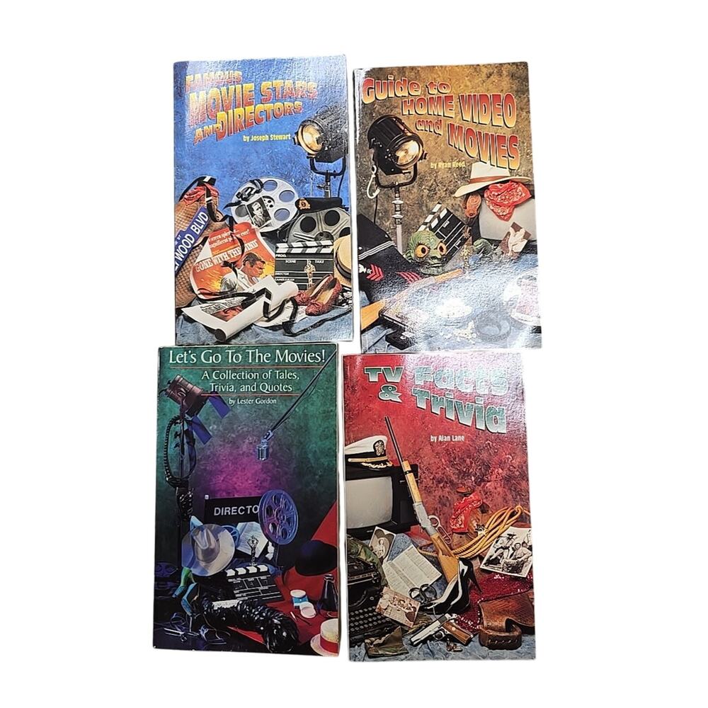Lot of‎ 4 Vintage 1992 Great Movies Stewart, Reed, Lane & Gordon Paperback Books